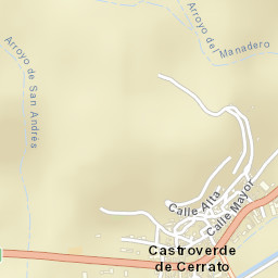Castroverde de Cerrato Street Map