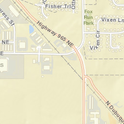 1048-1198 W 240th St NE North Liberty IA Street Map