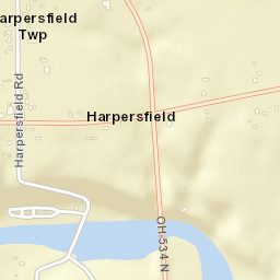 Harpersfield Ohio Street Map