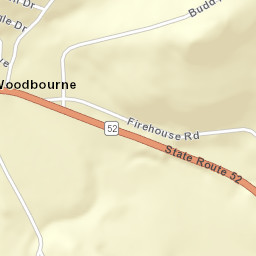 Woodbourne New York Street Map
