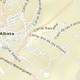 Albesa Street Map