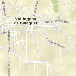 Vallfogona de Balaguer Street Map