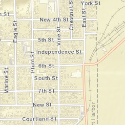 Fairport Harbor Ohio Street Map