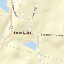 Swan Lake New York Street Map