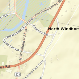 North Windham Connecticut Street Map