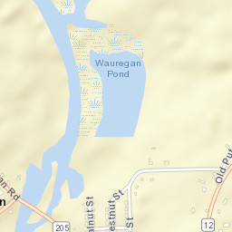 West Wauregan Connecticut Street Map