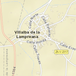 Villalba de la Lampreana Street Map