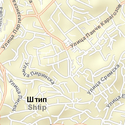 Shtip Street Map