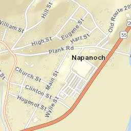 Napanoch New York Street Map