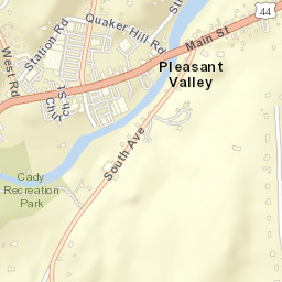 Pleasant Valley New York Street Map