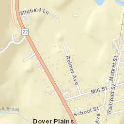 Dover Plains New York Street Map
