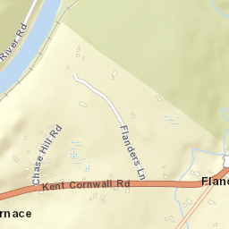 Flanders Connecticut Street Map