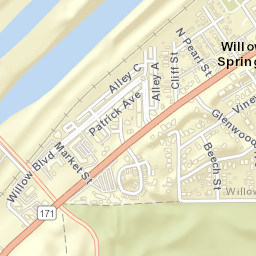 104 North Oakwood Avenue, Illinois and Michigan Canal Street Map