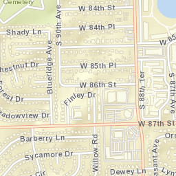 8699 South 88th Avenue, Illinois and Michigan Street Map