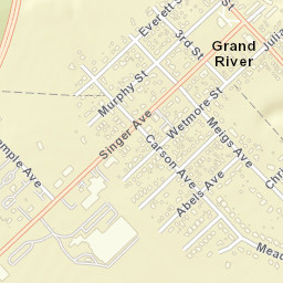 Grand River Ohio Street Map