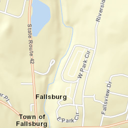 Fallsburg New York Street Map