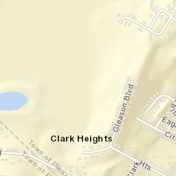 Clark Heights New York Street Map