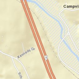 Campville Connecticut Street Map