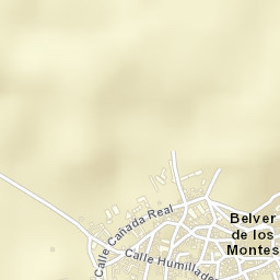 Belver de los Montes Street Map