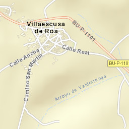 Villaescusa de Roa Street Map
