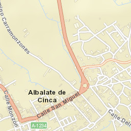 Albalate de Cinca Street Map