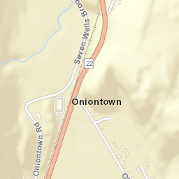 Oniontown New York Street Map