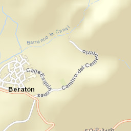 Beratón Street Map