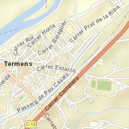 Térmens Street Map
