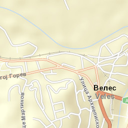 Veles Street Map