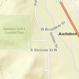 100-198 Broadway Street, Audubon, IA  Street Map