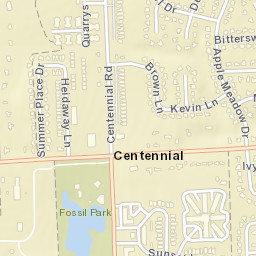 Centennial Ohio Street Map