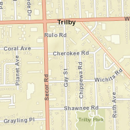 Trilby Ohio Street Map
