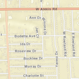 Ferndale Ohio Street Map