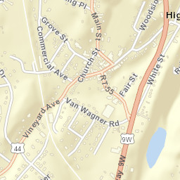 Highland New York Street Map