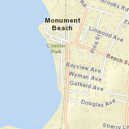 Monument Beach Street Map