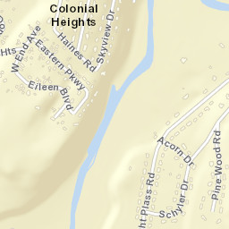 Colonial Heights New York Street Map