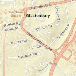 Glastonbury Connecticut Street Map