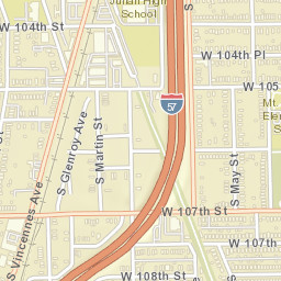 10738 South Beverly Avenue, Chicago, IL Street Map