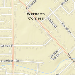 Wernerts Corners Ohio Street Map