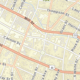 Poughkeepsie New York Street Map