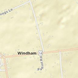 Windham Connecticut Street Map