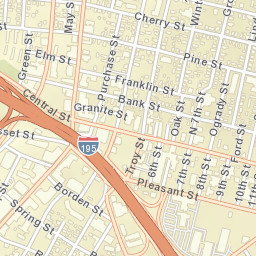 Fall River Street Map