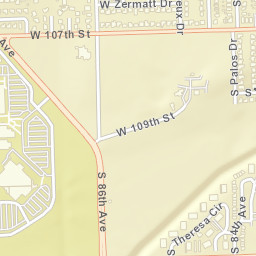 8443-8599 West 107th Street, Illinois and Michigan Canal Street Map