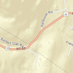 Baileys Gap New York Street Map