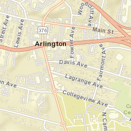 Arlington New York Street Map