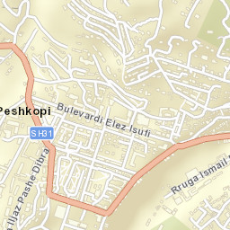Peshkopi Street Map