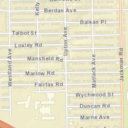 Auburndale Ohio Street Map