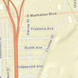 Boulevard Ohio Street Map