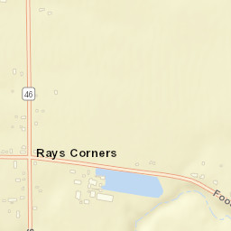 Rays Corners Ohio Street Map