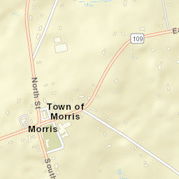Morris Connecticut Street Map